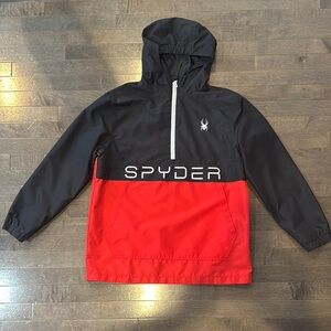 Spyder Black and Red Jacket with Hood